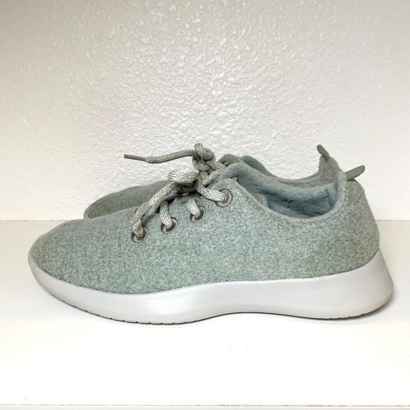 Allbirds Merino Wool Runners Lace Sneakers Kotare Mint Green - Picture 3 of 7